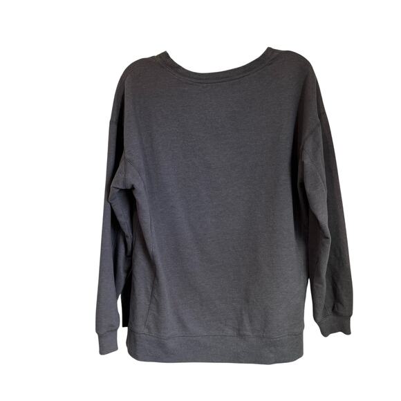 Wildfox Gray Easy Does It Rainbow Women's Sweatshirt Crew Neck Pullover Sz M - Picture 2 of 8